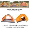 image:imageAzarxis 1 2 3 Person 3 Season Tent for Camping Backpacking Hiking Easy Set Up Waterproof Lightweight Professional Double Layer Aluminum Rod amp Carry Bag2 Blue with skirt edge  2 Person  4 Season