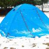 image:imageAzarxis 1 2 3 Person 3 Season Tent for Camping Backpacking Hiking Easy Set Up Waterproof Lightweight Professional Double Layer Aluminum Rod amp Carry Bag2 Blue with skirt edge  2 Person  4 Season