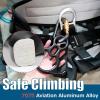 image:imageAzarxis 35 kN 50 kN Climbing Rescue Figure 8 Descender Large BentEar Rigging Plate Heavy Duty amp High Strength Rappel Device Equipment for Rappelling Belaying Tree Climbing Aerial Silks Rigging02 Black  50 kN
