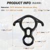 image:imageAzarxis 35 kN 50 kN Climbing Rescue Figure 8 Descender Large BentEar Rigging Plate Heavy Duty amp High Strength Rappel Device Equipment for Rappelling Belaying Tree Climbing Aerial Silks Rigging02 Black  50 kN