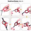 image:imageAzarxis Aluminum Alloy Paracord Tensioners Rope Adjuster Ultralight Strong Tent Guyline Cord Wind Rope BuckleB  Red Snail Shape  12 Pack