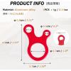 image:imageAzarxis Aluminum Alloy Paracord Tensioners Rope Adjuster Ultralight Strong Tent Guyline Cord Wind Rope BuckleB  Red Snail Shape  12 Pack