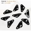image:imageAzarxis Aluminum Alloy Paracord Tensioners Rope Adjuster Ultralight Strong Tent Guyline Cord Wind Rope BuckleC  Black Triangle Shape  12 Pack