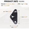 image:imageAzarxis Aluminum Alloy Paracord Tensioners Rope Adjuster Ultralight Strong Tent Guyline Cord Wind Rope BuckleC  Black Triangle Shape  12 Pack