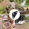 image:imageAzarxis Aluminum Alloy Paracord Tensioners Rope Adjuster Ultralight Strong Tent Guyline Cord Wind Rope BuckleC  Black Triangle Shape  12 Pack