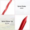 image:imageAzarxis Aluminum Tent Stakes Pegs Heavy Duty Lightweight for Camping Sand01 Red  Spiral  984 Inch