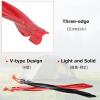 image:imageAzarxis Aluminum Tent Stakes Pegs Heavy Duty Lightweight for Camping Sand01 Red  Spiral  984 Inch