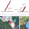 image:imageAzarxis Aluminum Tent Stakes Pegs Heavy Duty Lightweight for Camping Sand01 Red  Spiral  984 Inch
