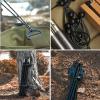 image:imageAzarxis Ball Bungee Cords with Elastic String for Canopy Tarp Straps Tent Poles and Wires Black amp White  8 inch
