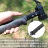 image:imageAzarxis Camping Hammer Multifunctional Tent Mallet for Hiking Tent Peg Puller Iron Steel Tent Stake Remover with Hook04 Black  Cast Steel Head  Metal Rubber Handle