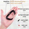 image:imageAzarxis Carabiner Clips 12 25 kN Aluminium D Ring Heavy Duty Lightweight Caribeaners for Hammock Camping Hiking Outdoor Gym Dog Leash Backpack Harness1 12kN  Wiregate  Green  4 Pack