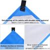 image:imageAzarxis Hammock Camping Tarp Rain Fly Waterproof Tent Shelter Awning Sunshade Cloth Picnic Mat for Outdoor Hiking Beach Backpacking  Included Guy Lines amp Stakes01 Blue