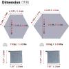 image:imageAzarxis Hammock Camping Tarp Rain Fly Waterproof Tent Shelter Awning Sunshade Cloth Picnic Mat for Outdoor Hiking Beach Backpacking  Included Guy Lines amp Stakes03 Gray