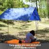 image:imageAzarxis Hammock Camping Tarp Rain Fly Waterproof Tent Shelter Awning Sunshade Cloth Picnic Mat for Outdoor Hiking Beach Backpacking  Included Guy Lines amp Stakes02 Green