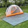 image:imageAzarxis Hammock Camping Tarp Rain Fly Waterproof Tent Shelter Awning Sunshade Cloth Picnic Mat for Outdoor Hiking Beach Backpacking  Included Guy Lines amp Stakes03 Gray