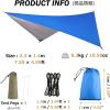 image:imageAzarxis Hammock Camping Tarp Rain Fly Waterproof Tent Shelter Awning Sunshade Cloth Picnic Mat for Outdoor Hiking Beach Backpacking  Included Guy Lines amp Stakes01 Blue