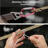 image:imageAzarxis Outdoor Campsite Storage Strap Camping Accessories Tent Lanyard Hanger Canopy Extended Clothesline Gear Hammock Tree Straps with 2 Carabiners HighStrength No Strecth for Hanging Black