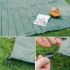image:imageAzarxis Pocket Blanket Waterproof Beach Picnic Festival Mat Sandproof Ultralight Compact Portable Travel Tent Tarp Footprint Shelter Sunshade Ground Cloth for Outdoor Camping Hiking Park with Stakes01 Black