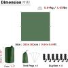 image:imageAzarxis Rain Fly Tarp 10 x 10 ft Waterproof Camping Hammock Shelter Canopy Windproof Lightweight Tent Footprint for Sunshade Hiking Backpacking Survival Gear Green