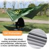 image:imageAzarxis Rain Fly Tarp 10 x 10 ft Waterproof Camping Hammock Shelter Canopy Windproof Lightweight Tent Footprint for Sunshade Hiking Backpacking Survival Gear Green
