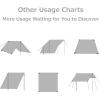 image:imageAzarxis Rain Fly Tarp 10 x 10 ft Waterproof Camping Hammock Shelter Canopy Windproof Lightweight Tent Footprint for Sunshade Hiking Backpacking Survival Gear Green