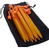 image:imageAzarxis Reflective Cord Pack Tent Guyline Rope HighStrength Lightweight with Aluminum Cord Adjuster for Tying Down Tarps Camping Tent Outdoor PackagingC  10 Gold Pegs  4 Fluorescent Green Cords  4mm