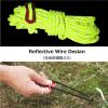 image:imageAzarxis Reflective Tent Guide Rope Lightweight Guy Line Cord with Aluminum Adjuster Guyline Tent Cord Tensioner for Camping Hiking Backpacking  Essential Survival Gear 13 Feet01 Dark Grey  6 Pack  4mm