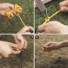 image:imageAzarxis Reflective Tent Guide Rope Lightweight Guy Line Cord with Aluminum Adjuster Guyline Tent Cord Tensioner for Camping Hiking Backpacking  Essential Survival Gear 13 Feet02 Black  6 Pack  4mm
