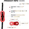 image:imageAzarxis Reflective Tent Guide Rope Lightweight Guy Line Cord with Aluminum Adjuster Guyline Tent Cord Tensioner for Camping Hiking Backpacking  Essential Survival Gear 13 Feet02 Black  6 Pack  4mm