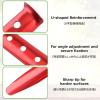 image:imageAzarxis Snow Sand Tent Stakes Pegs Aluminum UShaped Lightweight Heavy Duty Ground Nails for Beach Shade Canopy Camping Hiking Backpacking PicnicOrange  6 Pack