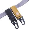 image:imageAzarxis Tactical Molle Key Ring Chain Gear Clip Key Keeper Keychain Nylon Belt Key Holder Carabiners Hanger Buckle HookArmy Green  4 Pack