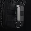 image:imageAzarxis Tactical Molle Key Ring Gear Clip Keychain Keeper Belt Hanging 360 Degrees Rotate Hook Holder01 Black  Double Side  2 Pack