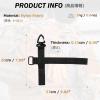 image:imageAzarxis Tactical Molle Key Ring Gear Clip Keychain Keeper Belt Hanging 360 Degrees Rotate Hook Holder02 Black  4 Pack