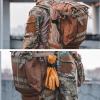 image:imageAzarxis Tactical Molle Key Ring Gear Clip Keychain Keeper Belt Hanging 360 Degrees Rotate Hook Holder02 Black  4 Pack