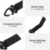 image:imageAzarxis Tactical Molle Key Ring Gear Clip Keychain Keeper Belt Hanging 360 Degrees Rotate Hook Holder03 Black  4 Pack