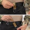 image:imageAzarxis Tactical Molle Key Ring Gear Clip Keychain Keeper Belt Hanging 360 Degrees Rotate Hook Holder03 Black  4 Pack
