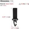image:imageAzarxis Tactical Molle Key Ring Gear Clip Keychain Keeper Belt Hanging 360 Degrees Rotate Hook Holder03 Black  4 Pack