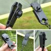 image:imageAzarxis Tarp Clips Awning Clamp Set Heavy Duty amp MultiPurpose amp Thumb Screw Tent Tighten Lock Grip for Outdoors Camping Farming Garden Canopy Black Upgraded Version Clips  12 Pack