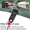 image:imageAzarxis Tarp Clips Awning Clamp Set Heavy Duty amp MultiPurpose amp Thumb Screw Tent Tighten Lock Grip for Outdoors Camping Farming Garden Canopy C  Black  10 Pack