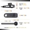 image:imageAzarxis Tarp Clips Clamps Heavy Duty Lock Grip with Ball Bungee Cords Elastic String Tent Fasteners Clips Holder Car Cover Clamp 12 Tarp Clip  12 Black Bungee Cords