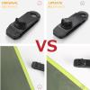 image:imageAzarxis Tarp Clips with Carabiner Heavy Duty Lock Grip Thumb Screw Tent Clamp for Awnings Outdoor Camping Caravan Canopies Car Covers Swimming Pool Covers Black  12 Tarp Clip  12 Carabiner