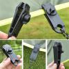 image:imageAzarxis Tarp Clips with Carabiner Heavy Duty Lock Grip Thumb Screw Tent Clamp for Awnings Outdoor Camping Caravan Canopies Car Covers Swimming Pool Covers Black  12 Tarp Clip  12 Carabiner