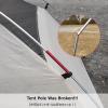 image:imageAzarxis Tent Pole Repair Splint Repair Kit Spare Repair Emergency Tube for Diameter 79mm95mm Tent Pole2 Red  10 Pack  for Tent Pole 7985mm