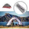 image:imageAzarxis Tent Poles Aluminum Tent Rod Replacement Camping Accessories Multifunction Lightweight Tent Poles Repair Kit 7001 Series AircraftGrade Aluminum01 Gray