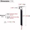 image:imageAzarxis Tent Stake Mallet Tark Peg Puller Hammer Nail Remover for Outdoor Camping Gardening Backpacking Hiking Lightweight Portable with Carry Bag Black  Stainless Steel Head  Aluminum Handle