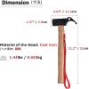 image:imageAzarxis Tent Stake Mallet Tark Peg Puller Hammer Nail Remover for Outdoor Camping Gardening Backpacking Hiking Lightweight Portable with Carry Bag Black  Copper Head  Wooden Handle