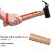 image:imageAzarxis Tent Stake Mallet Tark Peg Puller Hammer Nail Remover for Outdoor Camping Gardening Backpacking Hiking Lightweight Portable with Carry Bag Black  Copper Head  Wooden Handle