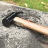 image:imageAzarxis Tent Stake Mallet Tark Peg Puller Hammer Nail Remover for Outdoor Camping Gardening Backpacking Hiking Lightweight Portable with Carry Bag Black  Copper Head  Wooden Handle
