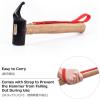 image:imageAzarxis Tent Stake Mallet Tark Peg Puller Hammer Nail Remover for Outdoor Camping Gardening Backpacking Hiking Lightweight Portable with Carry Bag Black  Copper Head  Wooden Handle