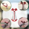 image:imageAzarxis Ultralight Tent Stakes Pegs with Carabiner Clips Aluminum Fishbone Guyline Cord Adjuster Kit Tent Awning Anchor Nail for Gallery Road or Timber Deck